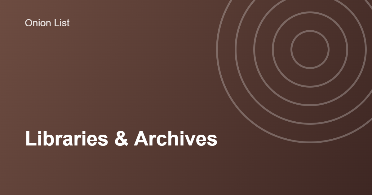 Why Some Libraries and Archives Run Onion Mirrors