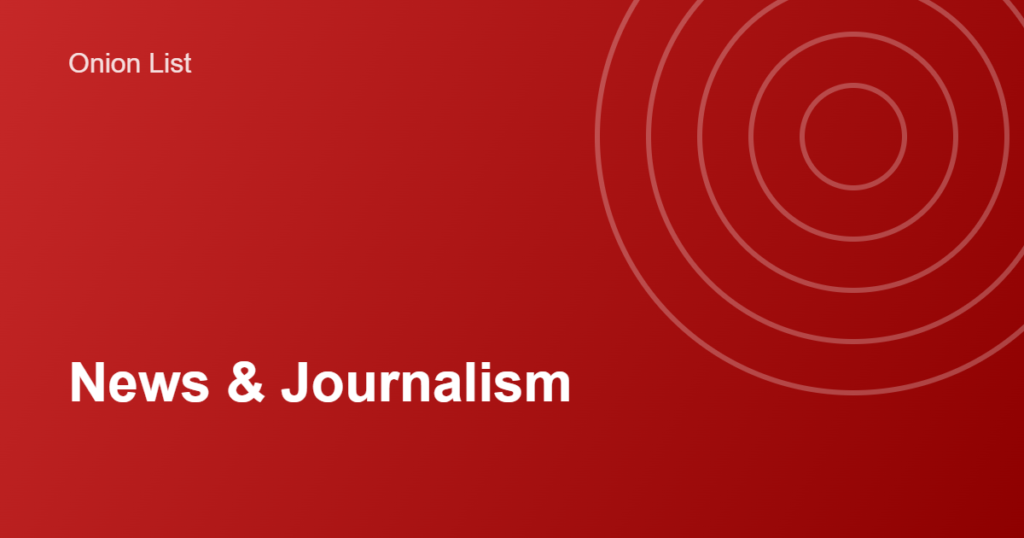 News outlets on Tor onion mirror cover image