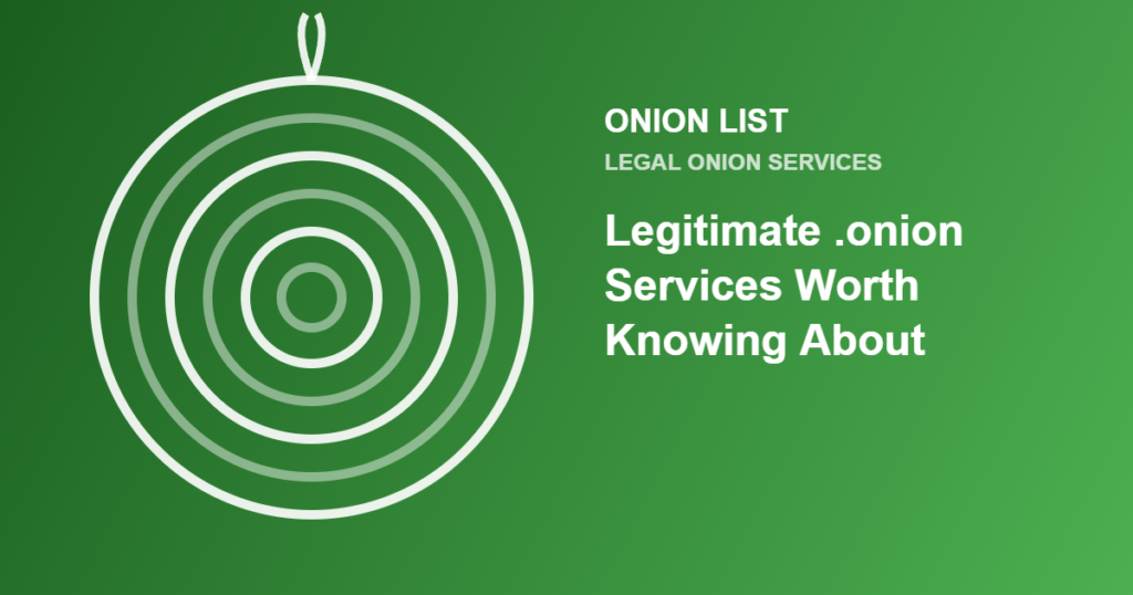 Onion List illustration for the article "Legitimate .onion Services Worth Knowing About"