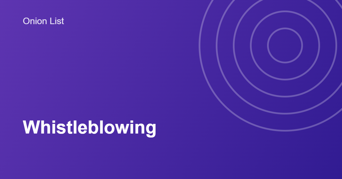 How Whistleblowing Platforms Protect Sources and Documents